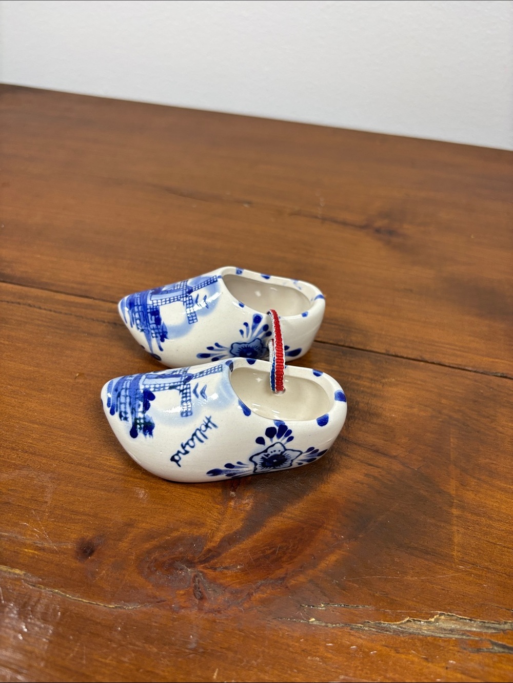Delftblue Ceramic Souvenir Set Clog Shoe Holland Bonaire Dutch Home Decor Travel - Picture 10 of 13